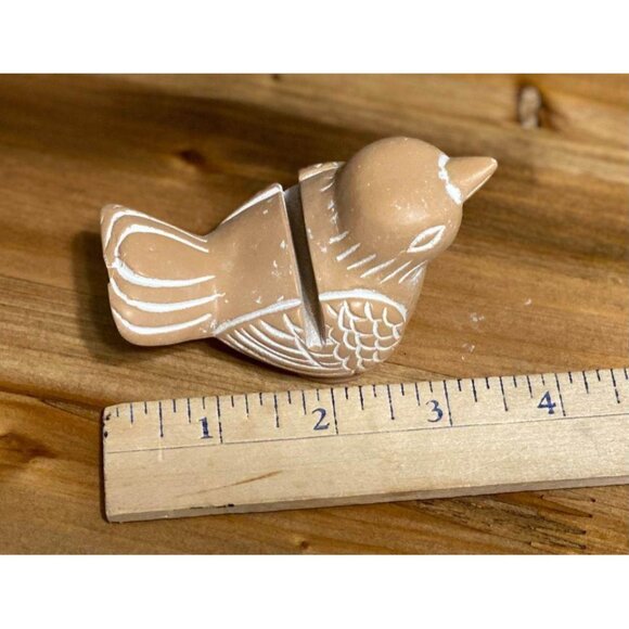 Set of 4 bird place card holders picture holders small bird decoration figurines - Picture 4 of 5